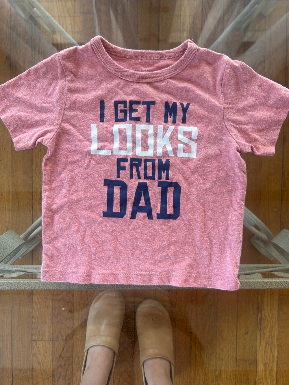 The Children's Place Pink Short Sleeve Tee with Navy & White size 12-18 months